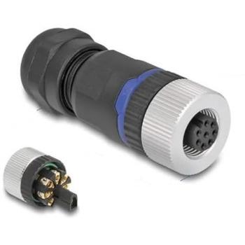 DELOCK 60538 M12 8-Pin Connector with Screw