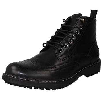 Smart Black Ankle Brogue with Lace-Up – Men, 9