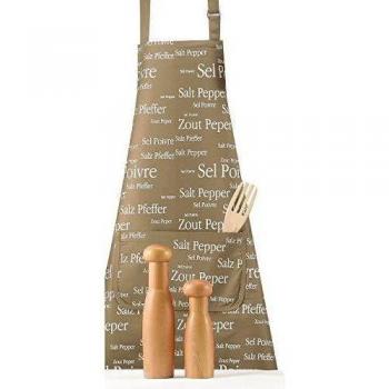 Tablier de cuisine WINKLER ficelle sel et poivre