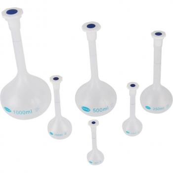 Laboratory Plastic Measuring Flask with Stopper