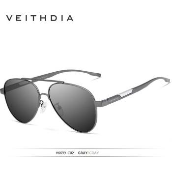 VEITHDIA Men's Photochromic Polarized Eyewear in Aluminum and Magnesium Alloy 6699