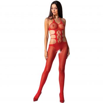 Mujer en Llamas – Bodystocking Rojo BS084