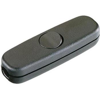 Bouton marche‑arrêt 3 A filaire noir Interbär 5055‑004.01