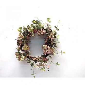 Corona di Rami con Fiori e Bacche 40 CM