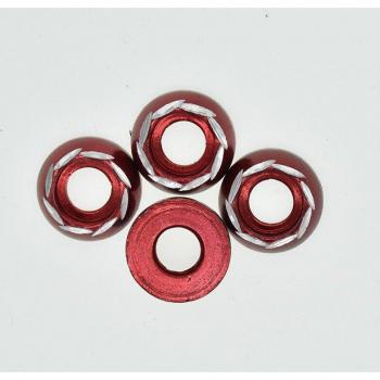 Decorative M6 Aluminum Alloy Motorcycle Washers, 10 Pieces