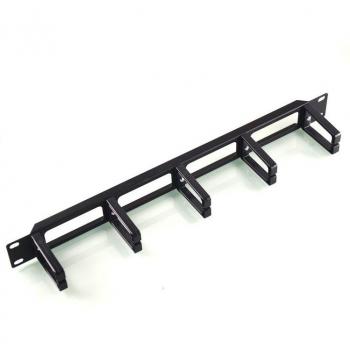 19 Inch 1U Hollow Metal Base Cable Organizer