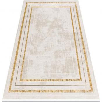 Duke Eleganza Panna-Oro 140x190 – Tappeto con Cornice Morbida