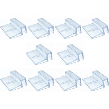 10pcs Clear Acrylic Fish Tank Cover Clips 6/8/10/12mm