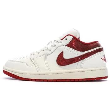 Air Jordan 1 Low Se Ruby – Women’s Beige (C106) – Size 6.5 – Leather