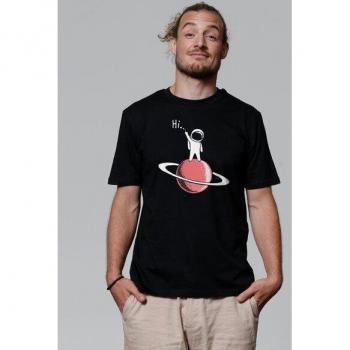 WAT? Apparel Unisex T-Shirt „Astronaut sagt Hi“