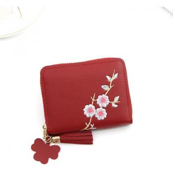 Mini portefeuille à fleurs pour filles