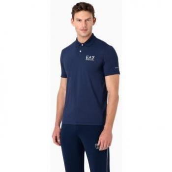 Ea7 Emporio Armani Polo Slim Fit Blu Navy S
