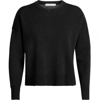 Icebreaker Damenpullover W Carrigan – Reversible, Merino, Schwarz, M