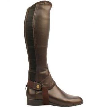 Saxon Small Black Kids’ Half Chaps (EquiLeather)