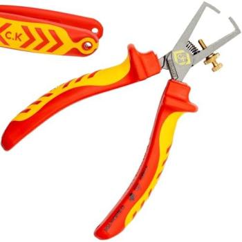 Insulated Wire Stripping Pliers, 160mm, CK Tools VDE