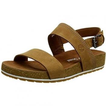 Sandali Piattaforma Donna Timberland Malibu Waves a Doppia Cinghia Marronee Taglia 36
