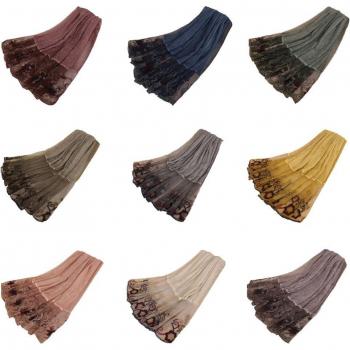 Châle turc patchwork de dentelle 200x85 cm
