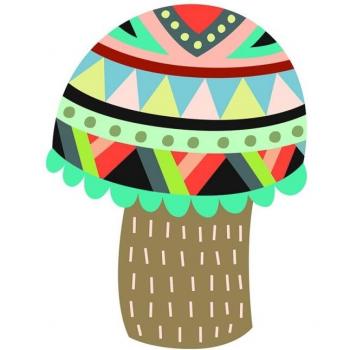Tableau en bois et plastique à motifs animaliers