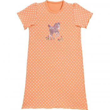 Erwin Müller Kinder-Soft‑Nachtkleid (1‑teilig) – Single‑Jersey mit Punkten