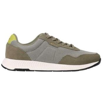 Leder-Mix Sneaker 'Titanium Runn' von BOSS