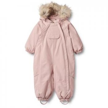 Schneeoverall WHEAT Snowsuit Nickie Tech Gr. 92, N-Gr, rosa (rose frost), Baby