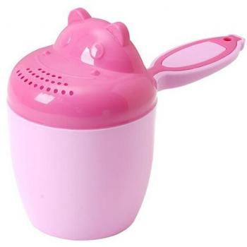 CuteCrawl Bath Kit: Cartoon Hair Scoop & Cap