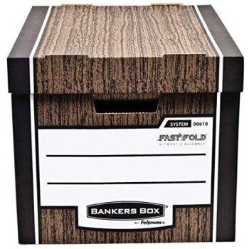 Rangement en carton effet bois