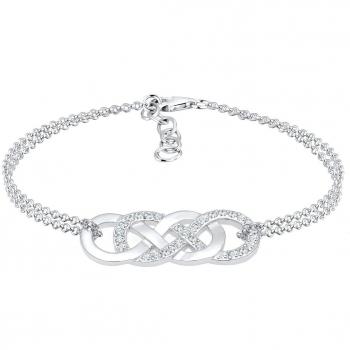 Elli Silber‑Armband “Infinity Liebe” – 16 cm, 925 Silber