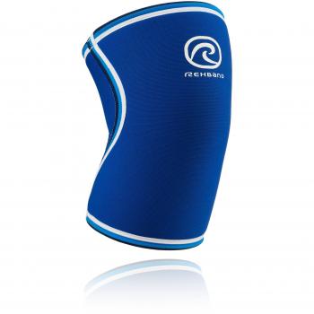 Neopren-Kniebandage „Retro“ – Blau – Lang (L)