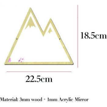 Miroir en bois pour chambre d'enfant