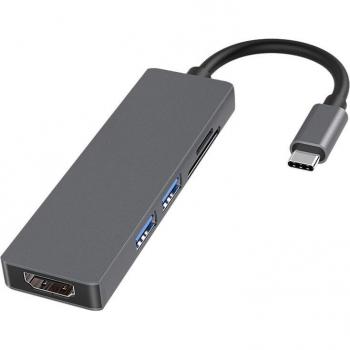 Hub de Acoplamiento Portátil Tipo C con USB 3.0 y HDMI 4K