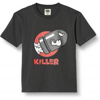 Super Mario Retro Kill Print Tee – Kids, Charcoal