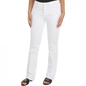 Bootcut-Jeans TOMMY HILFIGER Gr. 33, Länge 30, weiß, Damen