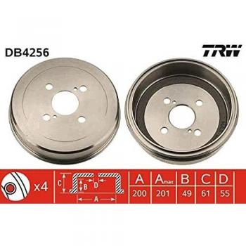 Remschijf TRW DB4256 voor één wiel