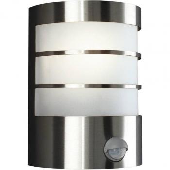 Philips Calgary Edelstahl Wandleuchte mit Bewegungsmelder E27 IP44