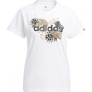 Damen Langarmshirt von Adidas mit Print in Weiß