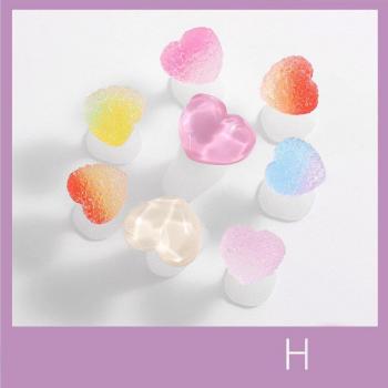 Separadores de dedos de silicona decorativos para uñas