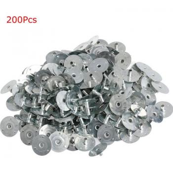 Lengüetas de metal para velas, accesorio de plata, 100/200 unidades, 2022