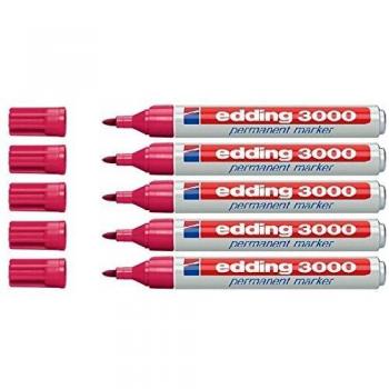 Edding Permanentmarker 3000 karminrot