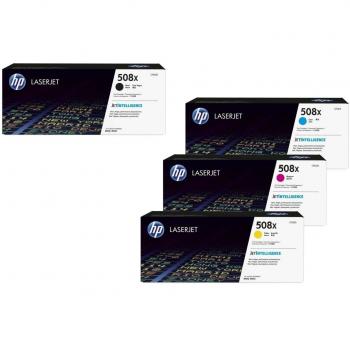 HP 508X Cartuchos de Tóner Original 4x (Alta Capacidad)
