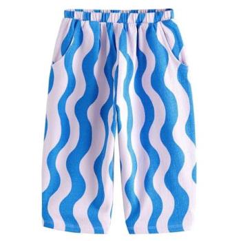 Next Blaue/Lila Wellenstreifen-Textur Hosen für 3 bis 7 Jahre