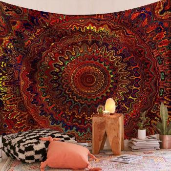 Rectangular Floral Tapestry