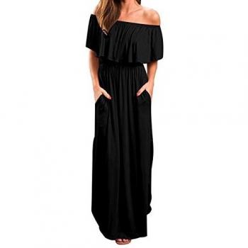 Robe casual chic avec coupe cintrée et ourlet plissé pour femme en taille M