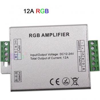 Tira LED RGBWC 12/24 V DC, 12-30 A, Amplificador AAC y Controlador Repetidor
