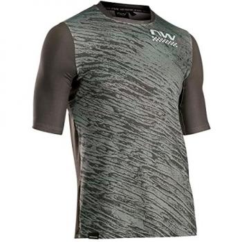 T-shirt manica corta Northwave Bond verde grigia