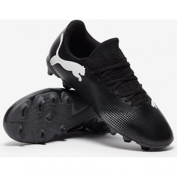 Puma FUTURE 7 PLAY Junior FG/AG Football Boots, Size: UK 5, Colour: Black/White