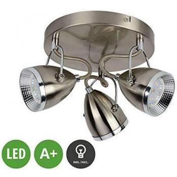 Applique Spot Jadon Moderno 3 Luci A+ con Lampadina Integrata