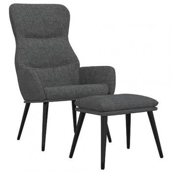 Tabouret relaxant gris anthracite – tissu – Vidaxl