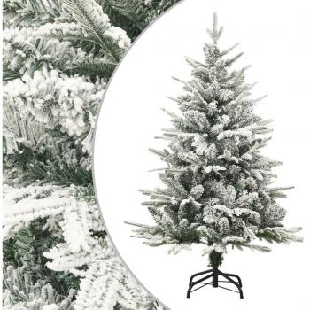 Sapin de Noël artificiel Vert 120 cm PVC/PE flocons de neige