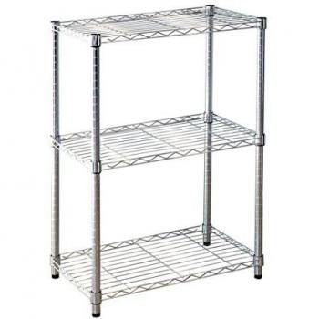 Kit Closet estantería metálica 3 baldas cromo 90 x 60 x 35